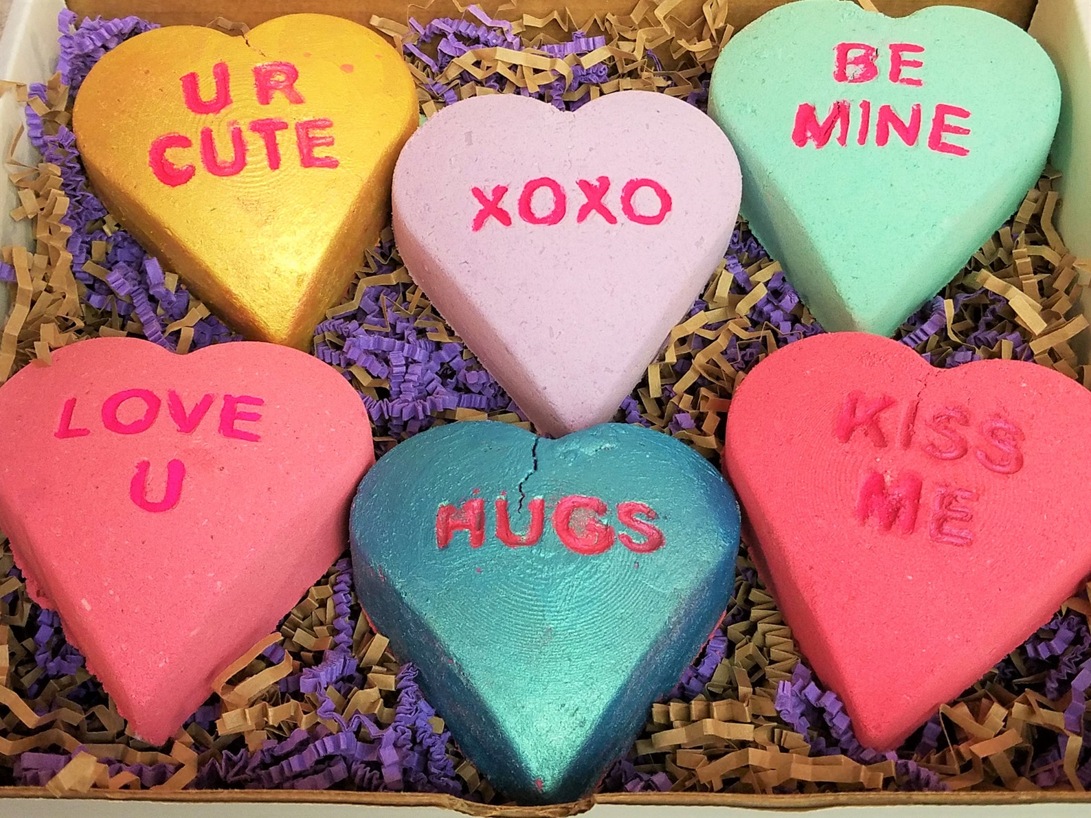 Heart Candy Bath bombslove sayings bath bombMade to Etsy