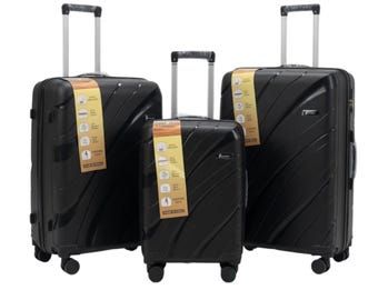 Set 3 Piece 20” 24” 28” Hard Shell Suitcases, Lightweight Travel Trolley Cases with TSA Lock, 4 Spinner Wheels