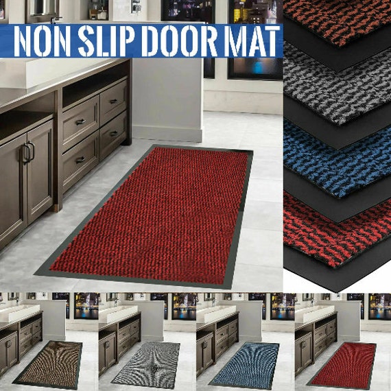 Heavy-Duty Non-Slip Dirt Rubber-Edged Barrier Door Mat