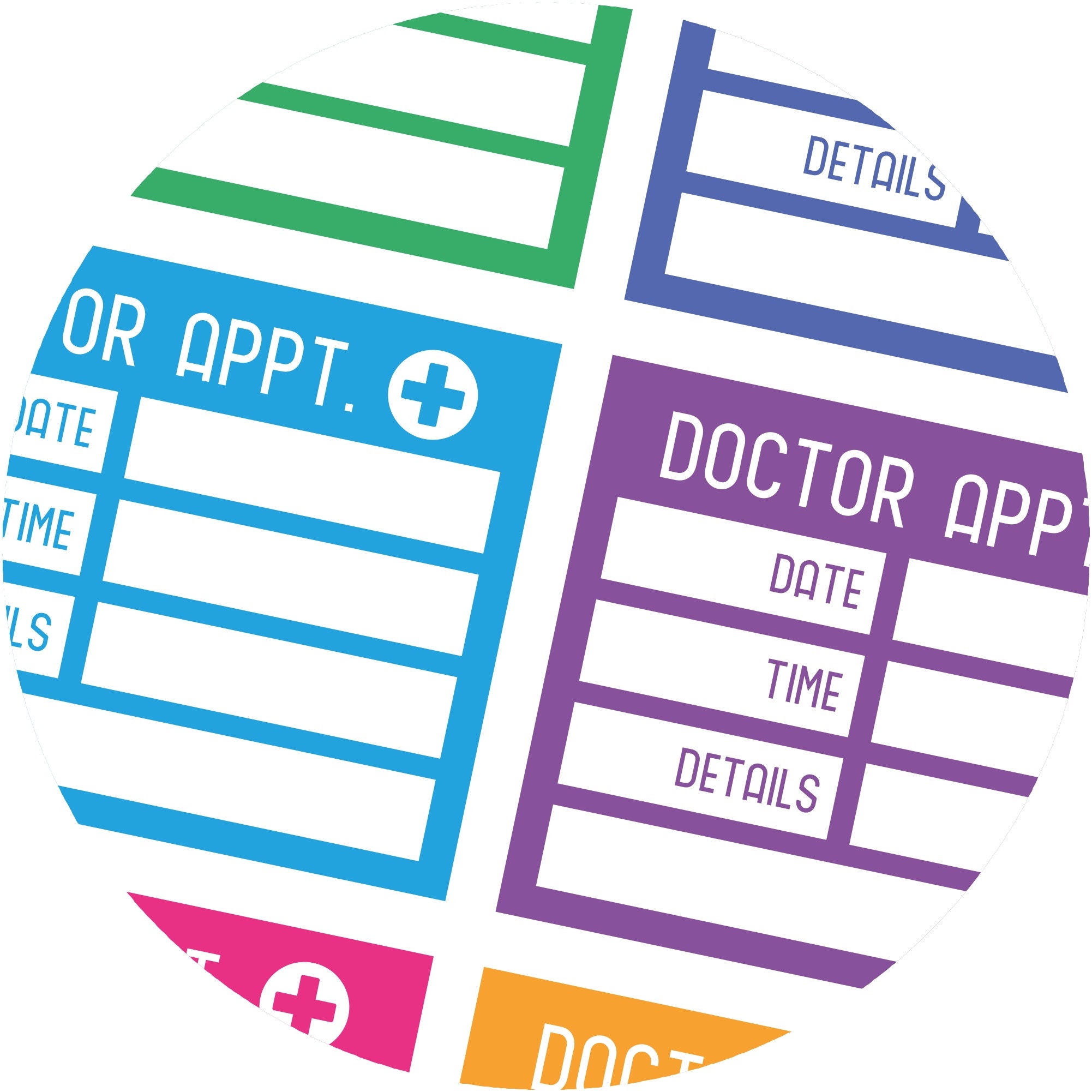Doctor Appointment Reminder Stickers Appointment Planner Etsy