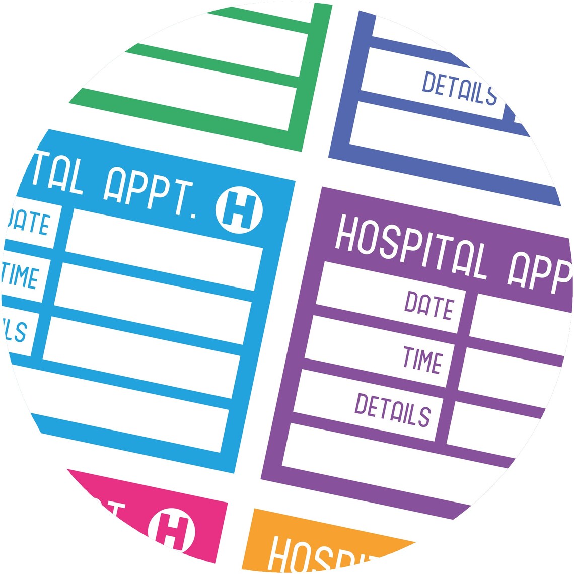 Hospital Appointment Reminder Stickers Appointment Planner Etsy