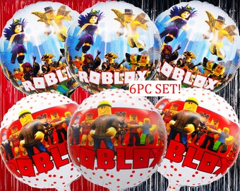 Roblox Balloons Etsy - 10ct roblox birthday party celebration balloons supplies decorations latex foil