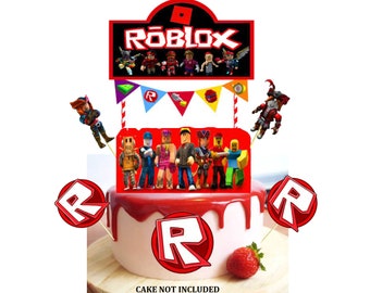 Roblox Video Game Cake Decorations Etsy Nz - cake games on roblox