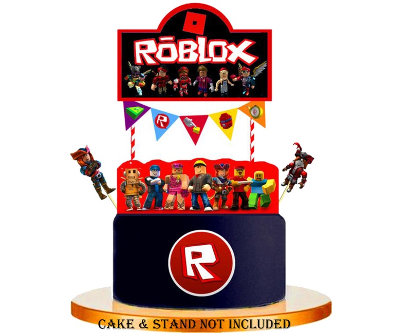 roblox centerpiece toppers roblox centerpiece etsy. cake toppers roblox cen...