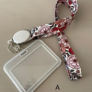 Tour de cou /porte badge extensible
