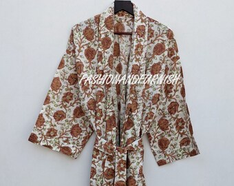 Men's 100% Cotton Kimono Robe Set: Batik Bali Spirit Festiva Kimono with Boxers