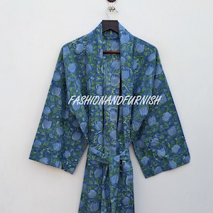 Super Soft Men&#39;s Cotton Bath Robe - Comfortable Cosy Dressing Gown- Cotton Male Robe- Gifts for Him Bohemian men&#39;s cotton kimono #MEN 49