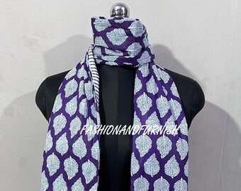 Cotton Sarong: Handmade Block Print Beach Cover-Up