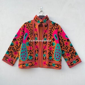 TNT Suzani Embroidered Jacket: Handcrafted Floral Design