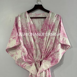 Tiger Print Cotton Kaftan, Indian Floral Kaftan, Long Caftan, Dress For to be Moms, Beach Cover Up, Sleepwear, Indian Kaftan, Maxi Dress,