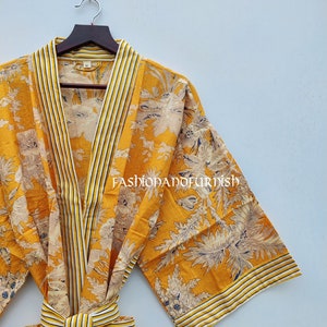 100% Cotton kimono Robes Beautiful Cotton Kimono Dress Express Delivery Dressing Gown Cotton Kimono Free Delivery Bridesmaid Gift Bestseller