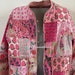 Handmade Floral Patchwork Quilted Cotton Jacket: Bohemian Reversible ...
