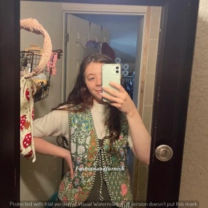 Handmade Cotton Quilted Vest Jacket, Boho Patchwork Kimono