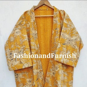 Robes Embroidery Kimono, man's Robe, handmade Robes, kantha Kimono, Robes, Make kimono Robe, Dressing Gown ,Cotton Kimono Handmade #J 02