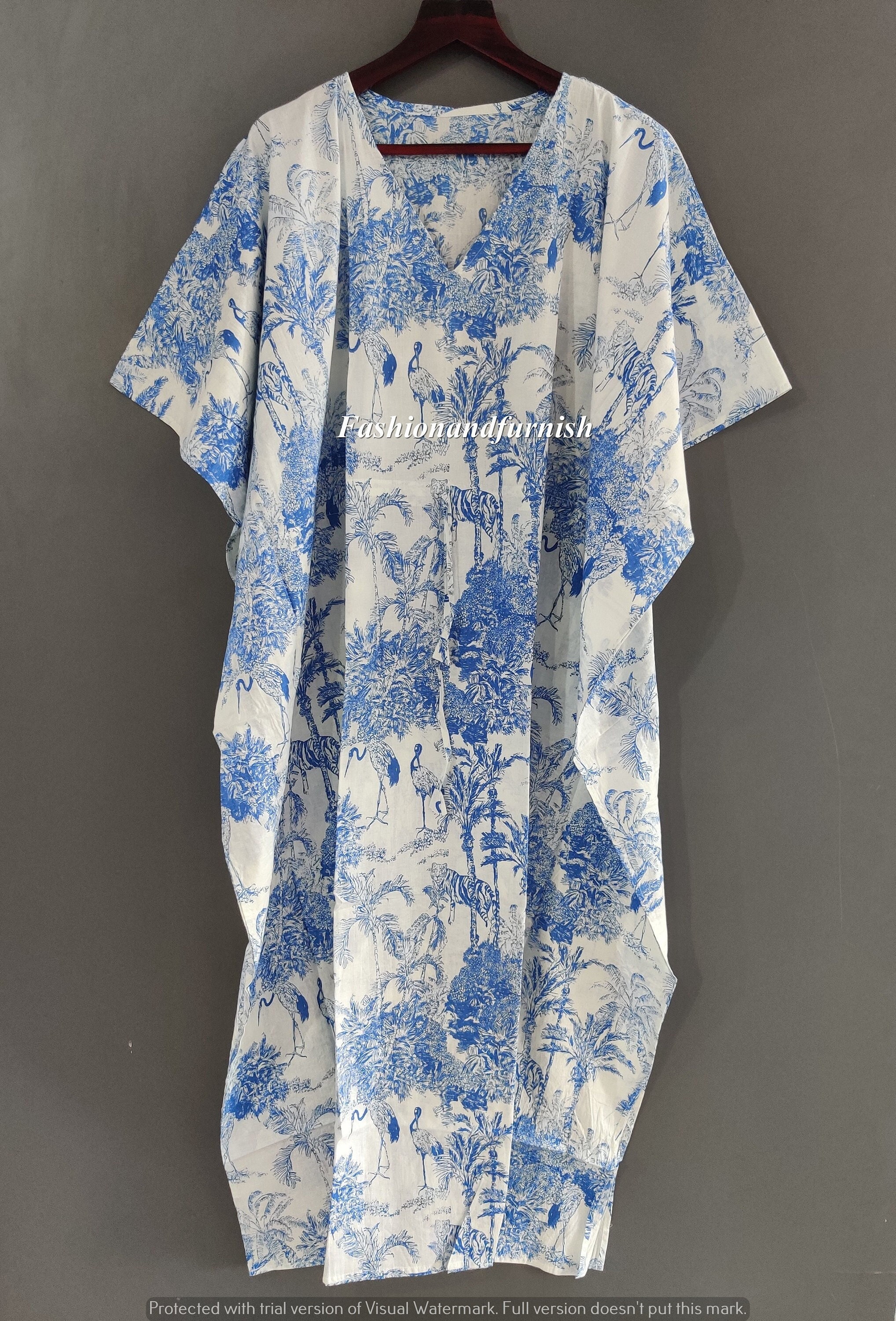 Indian Cotton kaftan, Cotton kaftan, Free size kaftan, Long Cotton kaftan, Soft Cotton Kaftan, Kaftan Dress