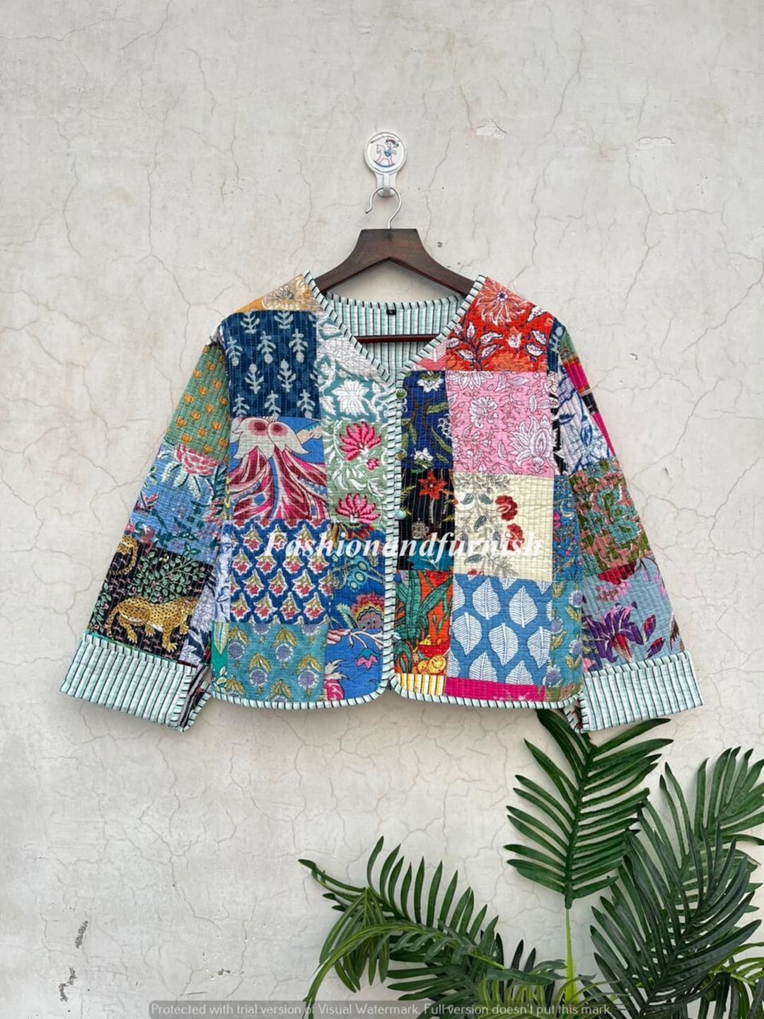 Multi Color Handmade Patchwork Jackets, Indian Cotton Handmade Winter ...