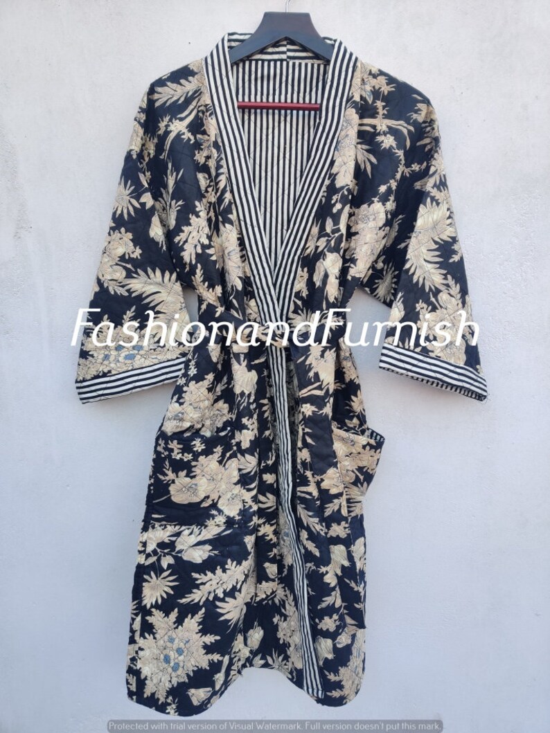 Embroidery Robes Quilted Kimono Winter Robes Robes Etsy