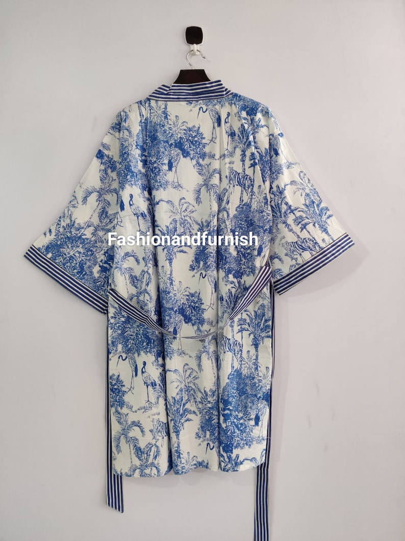 100% Cotton kimono Robes Beautiful Cotton Kimono Dress Express Delivery Dressing Gown Cotton Kimono Free Delivery Bridesmaid Gift Bestseller zdjęcie 10