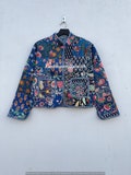 Patchwork Quilted Jackets Cotton Floral Bohemian Style Fall Winter Jacket Coat Streetwear Boho Quilted Reversible Jacket for Women product logo