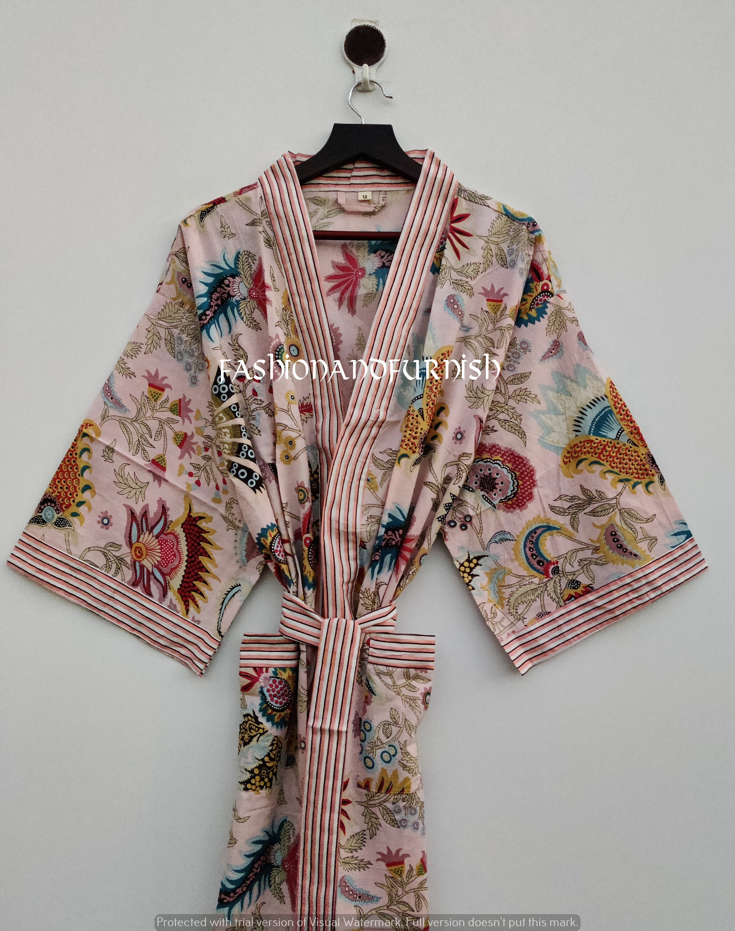 100 Cotton Kimono Robes Beautiful Cotton Kimono Dress Express Etsy UK