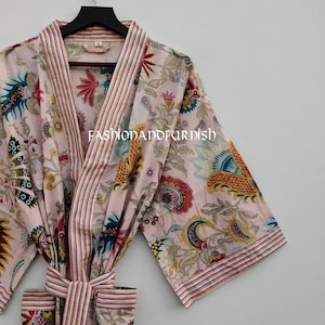 100% Cotton kimono Robes Beautiful Cotton Kimono Dress Express Delivery Dressing Gown Cotton Kimono Free Delivery Bridesmaid Gift Bestseller