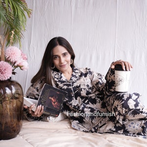 Indian 100% Pure Cotton Pyjamas, Womens Cotton Pj's, Soft Cotton Pajama ...