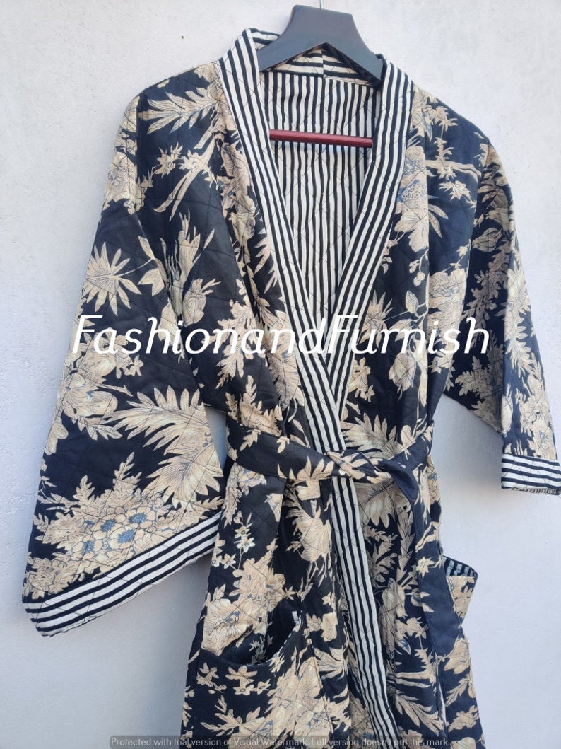 Embroidery Robes Quilted Kimono Winter Robes Robes Etsy