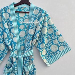 100% Cotton kimono Robes Beautiful Cotton Kimono Dress Express Delivery Dressing Gown Cotton Kimono Free Delivery Bridesmaid Gift Bestseller