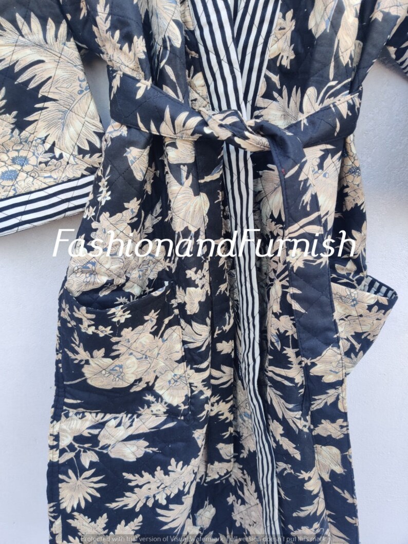 Embroidery Robes Quilted Kimono Winter Robes Robes Etsy