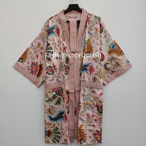 100% Cotton kimono Robes Beautiful Cotton Kimono Dress Express Delivery Dressing Gown Cotton Kimono Free Delivery Bridesmaid Gift Bestseller image 2