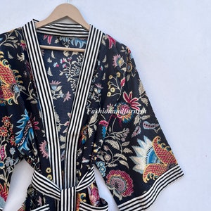 100% Cotton kimono Robes Beautiful Cotton Kimono Dress Express Delivery Dressing Gown Cotton Kimono Free Delivery Bridesmaid Gift Bestseller image 6