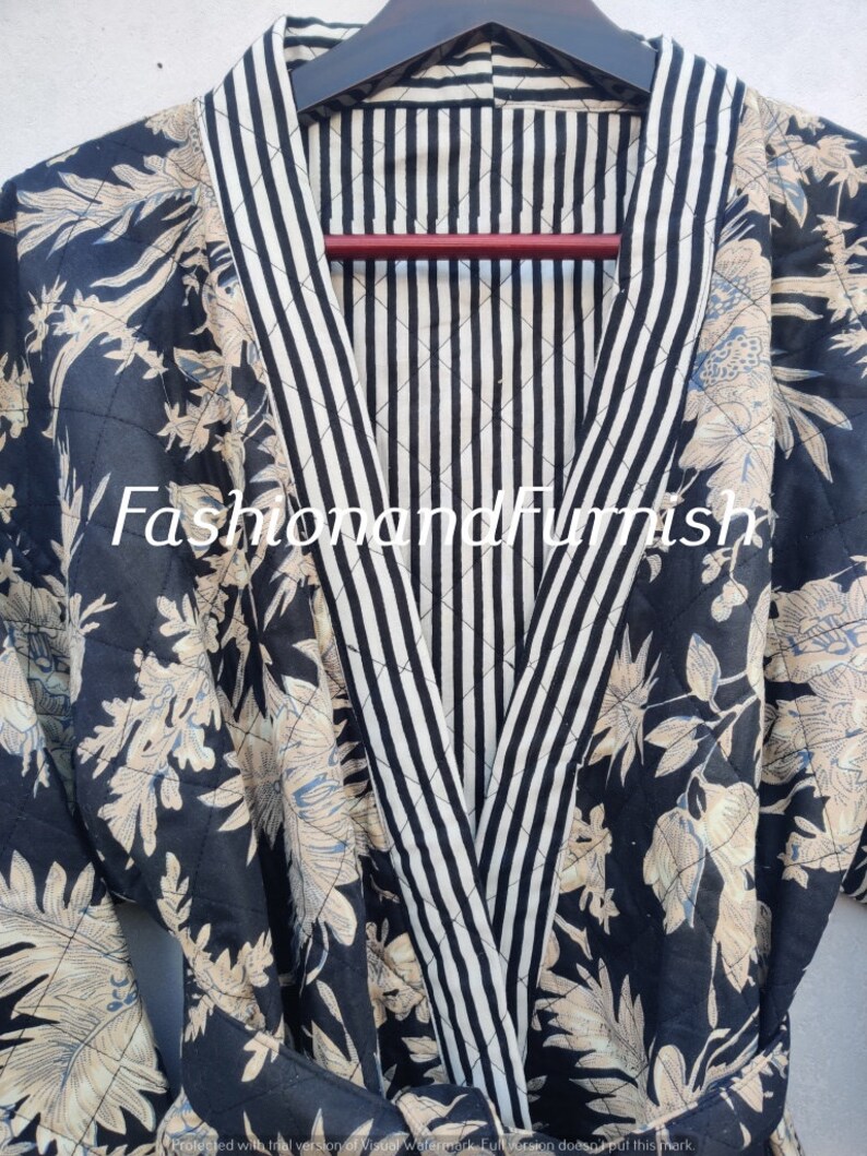 Embroidery Robes Quilted Kimono Winter Robes Robes Etsy