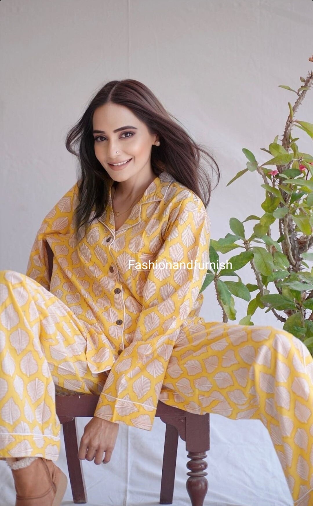 Indian 100 Pure Cotton Pyjamas Womens Cotton Pj's Soft Etsy