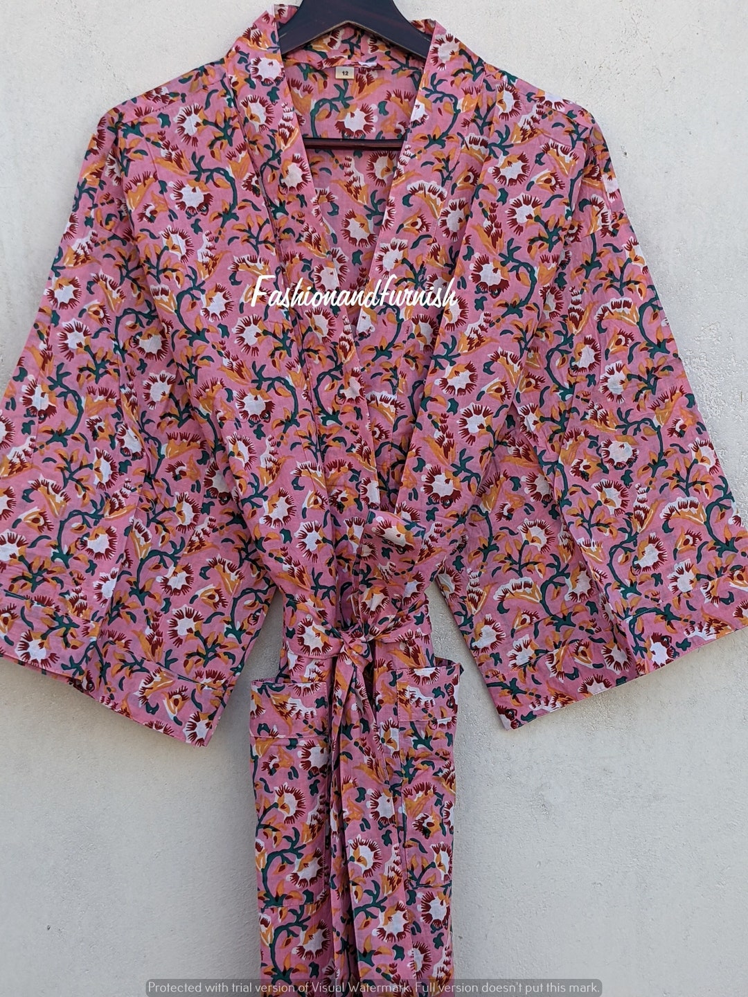 Beautiful Cotton Kimono Dress 100 Cotton Kimono Robes Etsy Canada