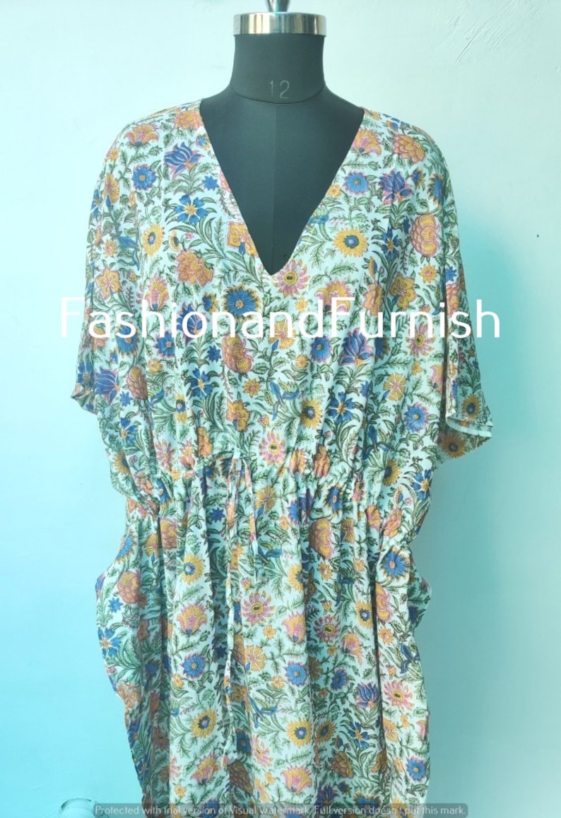 Spa Robe Women Caftan Maternity Wear Resort Wear Free Size Dress Maxi Dress Long Cotton Dress Night Dress Christmas Gift #KAFTAN 518
