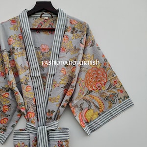 100% Cotton kimono Robes Beautiful Cotton Kimono Dress Express Delivery Dressing Gown Cotton Kimono Free Delivery Bridesmaid Gift Bestseller zdjęcie 10