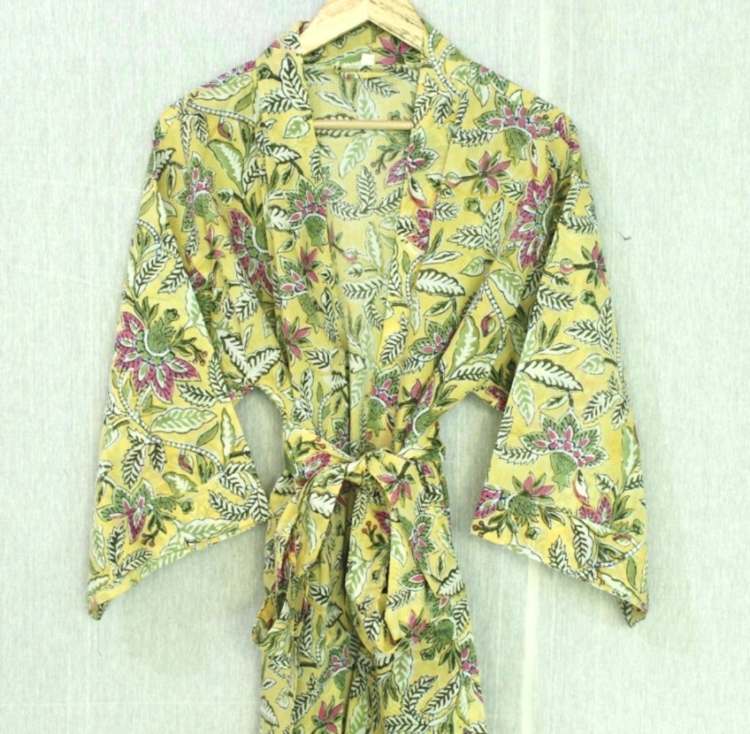 100% Cotton Kimono Robes Pure Cotton Kimono Cotton Kimono - Etsy