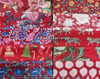 indian hand block printed scrap - scrap bundle - fabric scraps cotton - fabric remnants - flower fabric scrap - cotton patches - fat quarter