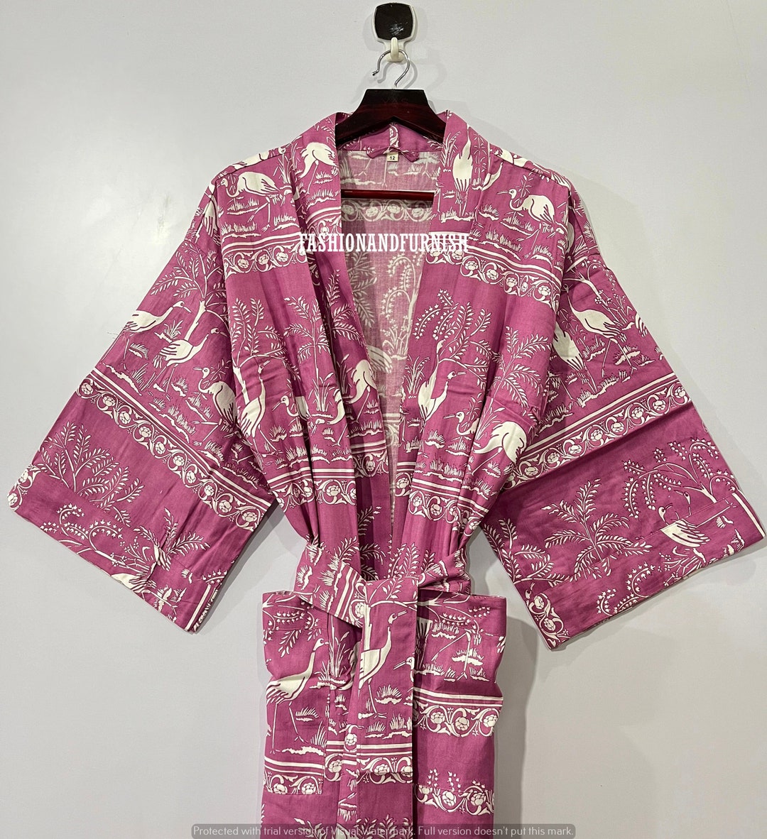 100 Rayon Kimono Robe Kimono Boho Robe Dressing Gown Etsy