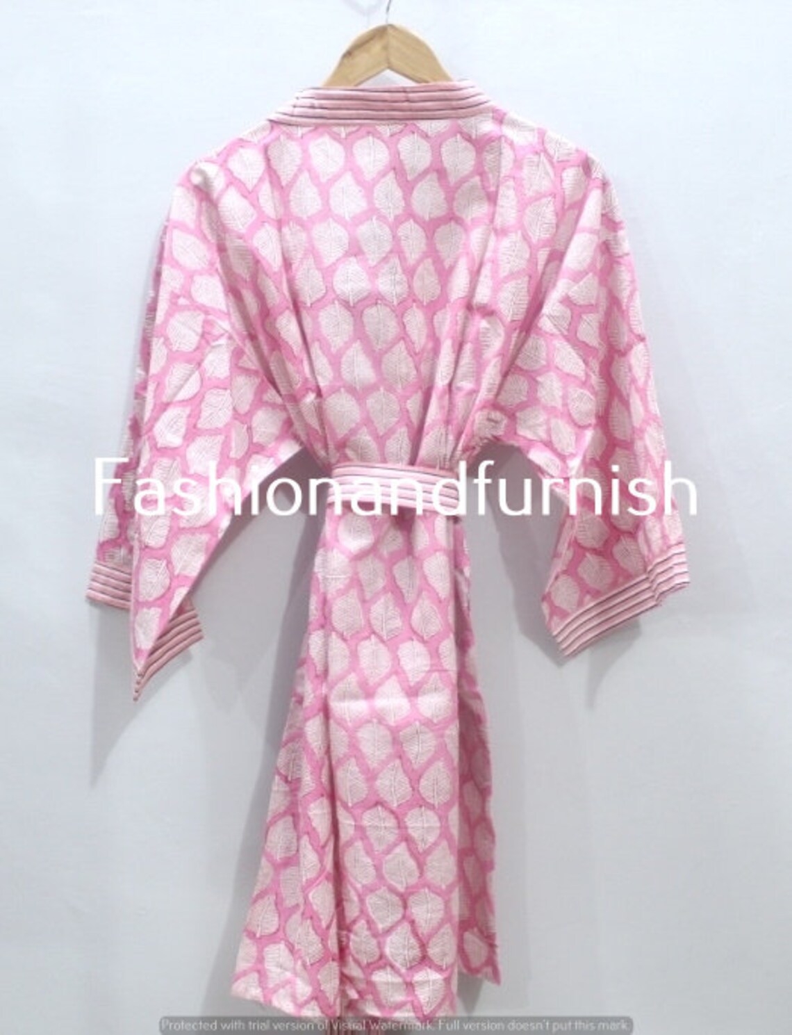 100 Cotton Kimono Indian Kimono Robes Printed Dressing Gown Etsy