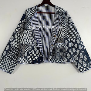ジャケット・アウター Indigo Vintage Loose China Shirts Jacket Chinese Indigo Jackets - Etsy