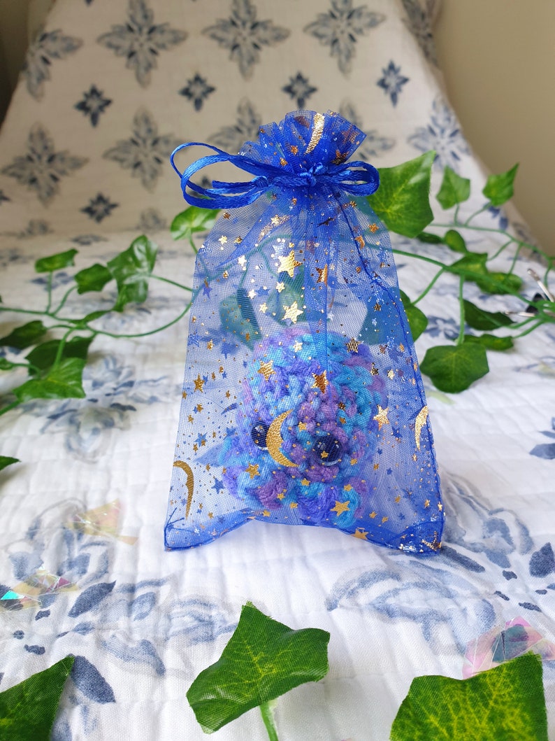 colorful unique artdecor Handmade Gift celestial accessories Adopt a magicalcute present Surprise Crochet Shooting Star Octopus