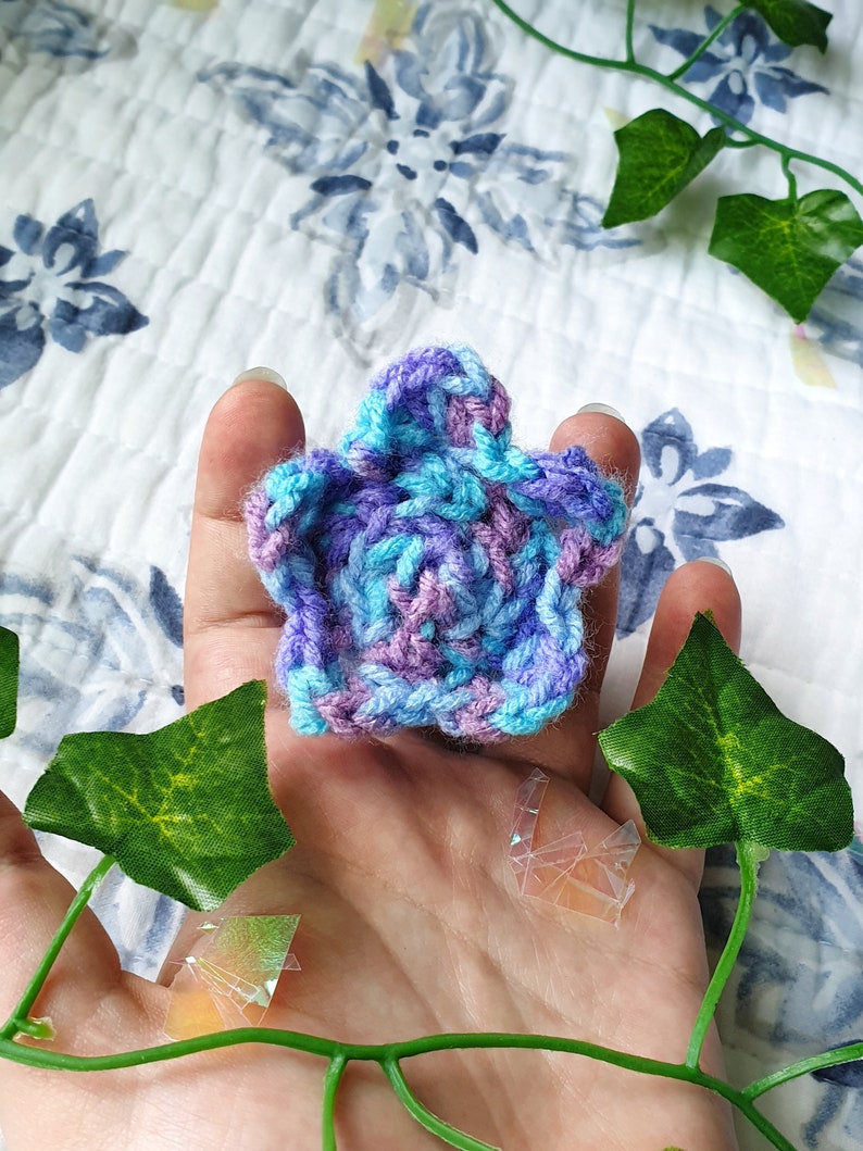 colorful unique artdecor Handmade Gift celestial accessories Adopt a magicalcute present Surprise Crochet Shooting Star Octopus