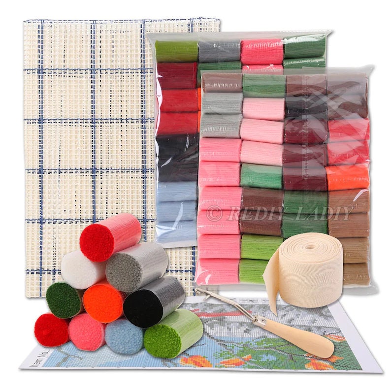 Latch Hook Kit Red Dragon DIY Latch Hook Rug Kits Carpet Etsy UK