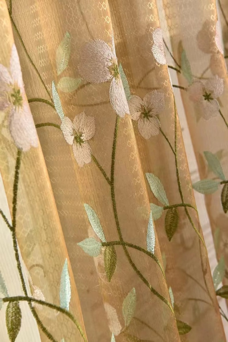 Custom Curtain Window Curtain Embroidery Curtain Handmade - Etsy