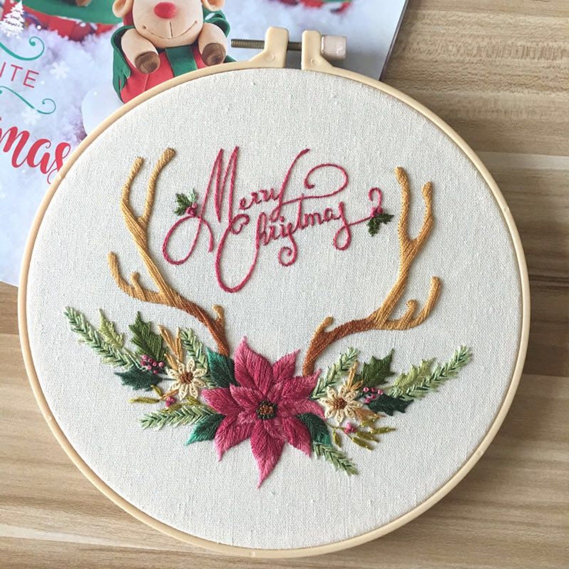 Christmas Embroidery Kits BeginnersEmbroidery Kits for Etsy