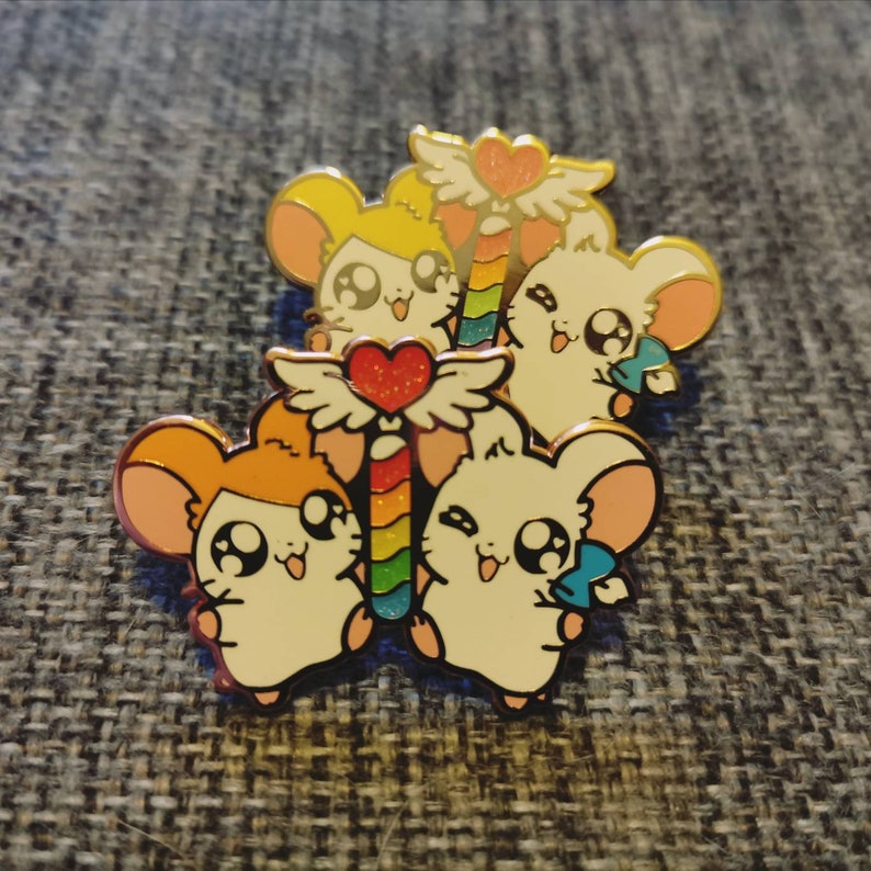 Hamtaro /& Bijou hard enamel pin