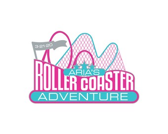 Customizable Roller Coaster Themed Logo