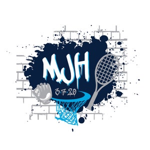 Sports Graffiti Bar Mitzvah Logo