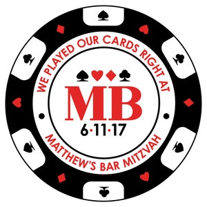 Casino Bar Mitzvah Geburtstag Logo